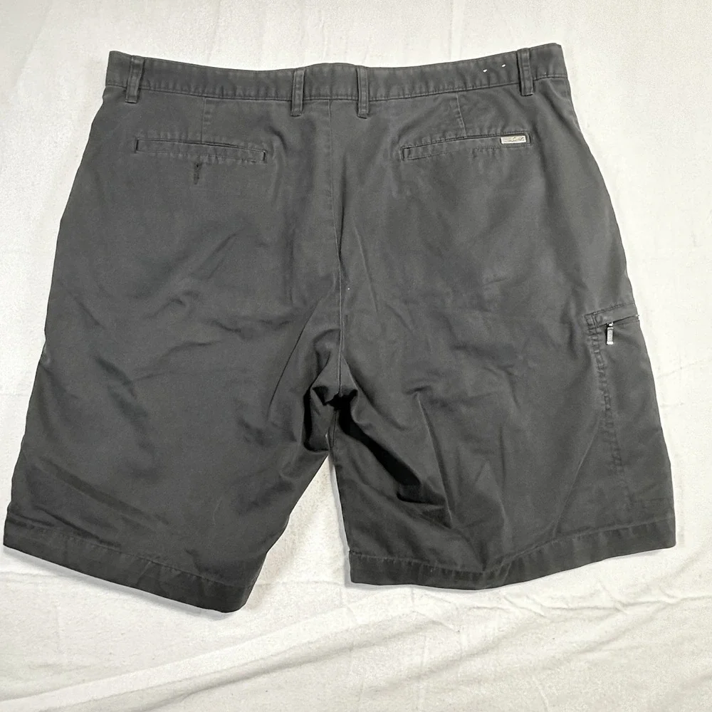 Greg Norman Tasso Elba Five Iron Men's Gray Cargo‎ Shorts Size 40 Cotton Golf